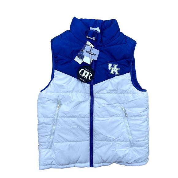Darius Rucker Fanatics Kentucky Wildcats Full-Zip Reversible Vest Blue / White - Picture 1 of 6